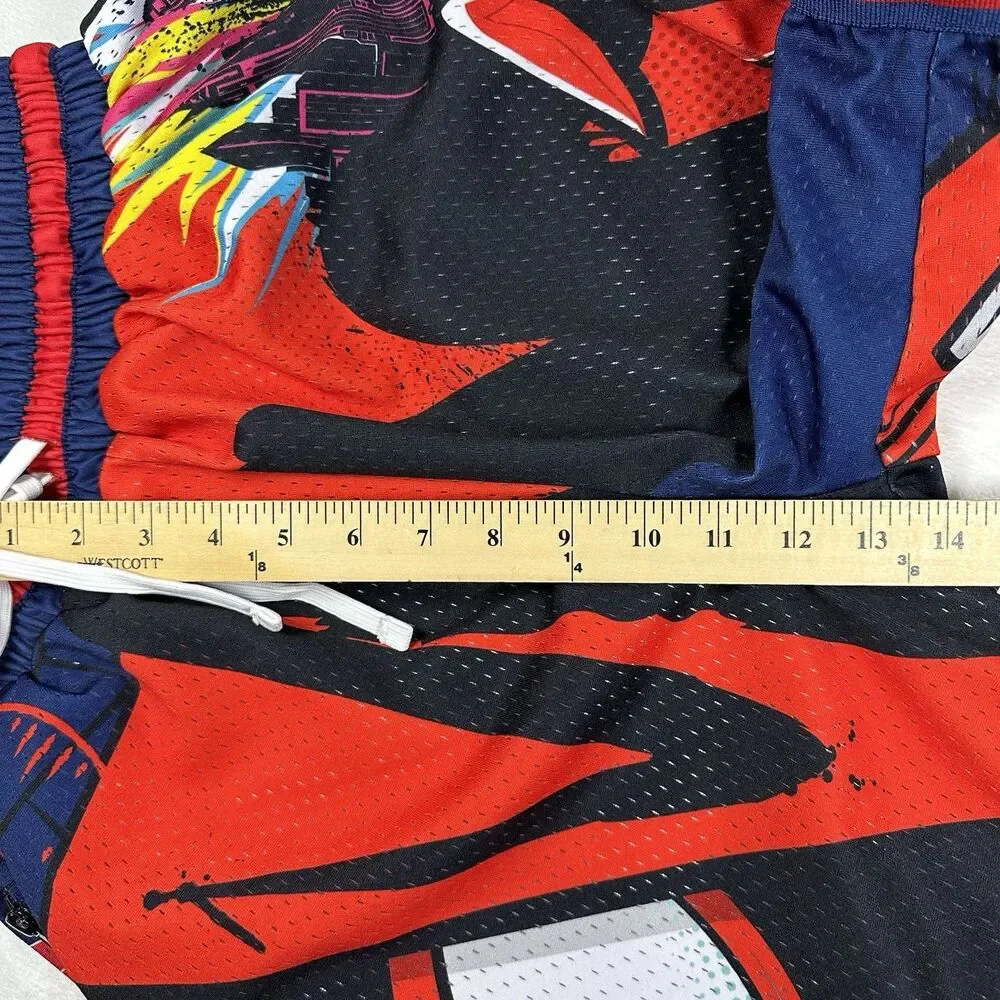Project X SVNS Spider Man Basketball Shorts Mens Medium Mesh Zip